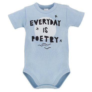 Summer Time Body z krótkim rękawem Pinokio - niebieski