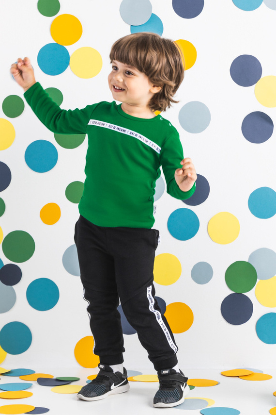 190278 Alex Spodnie dresowe Nicol - czarny