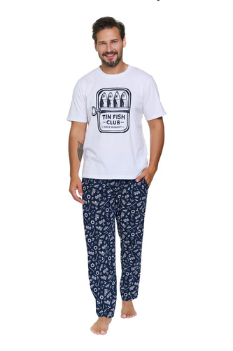 Piżama Męska Doctor Nap 7554 Sunny Coast Bawełna Długie Spodnie