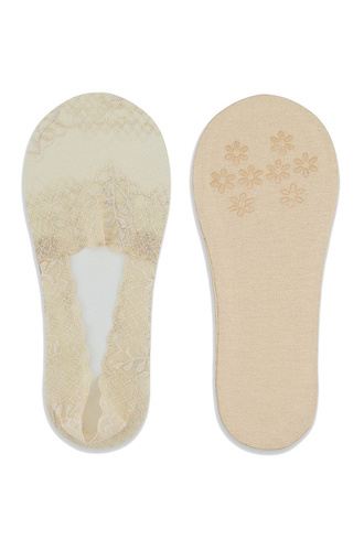 SN048  Baleriny stopki damskie Noviti -beżowy jasny