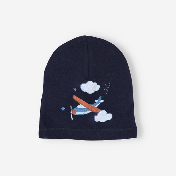 ABN-2675 Samoloty Czapka bawełniana Nini granatowy