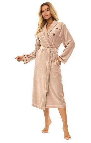 2508 Szlafrok Damski L&L - beżowy