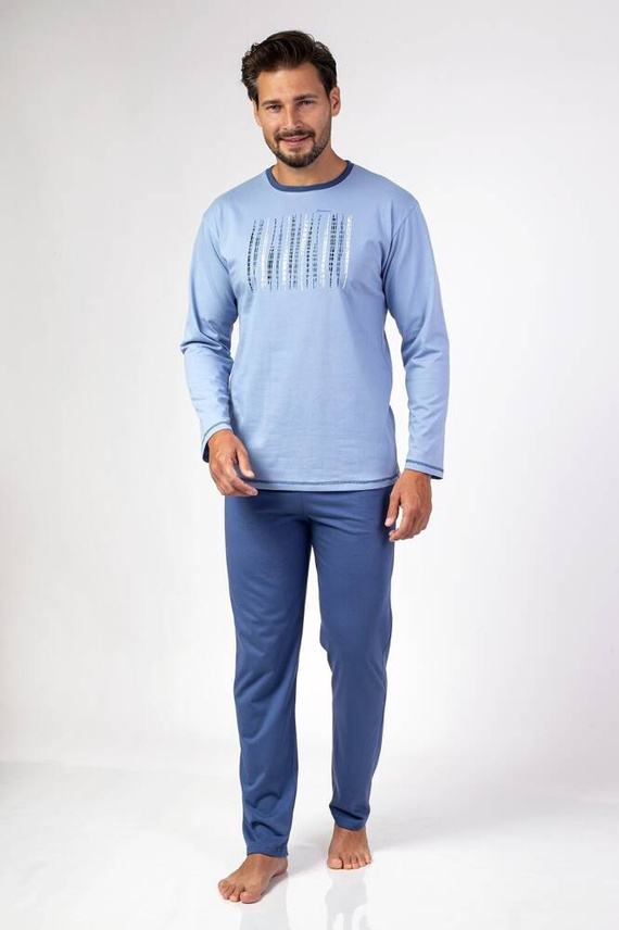 472 Piżama męska Regina -niebieski
