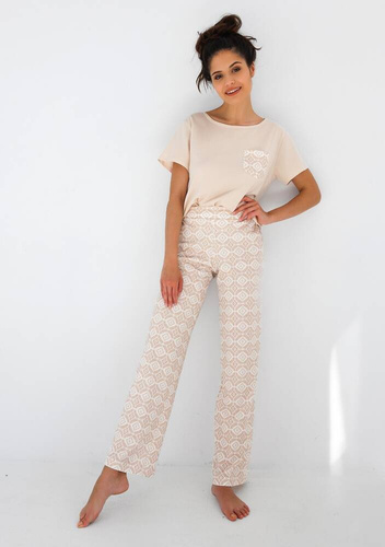 Genesis Piżama damska Sensis - jasny beżowy
