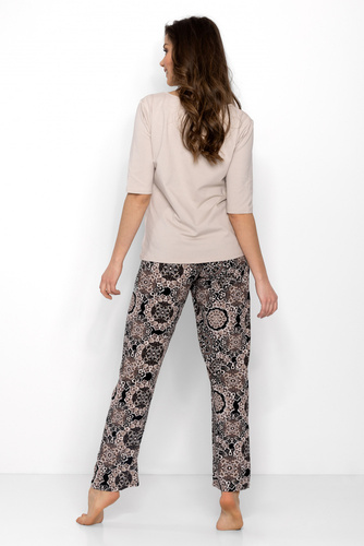 La Boheme Piżama damska Momenti Per Me beige 