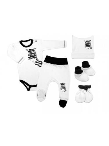 Wyprawka niemowlęca "Zebra" Terjan - biały