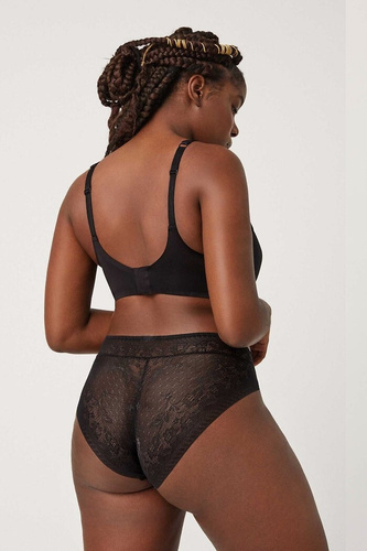 19671 Figi Ysabel Mora czarne – koronkowe, kobiece, wygodne