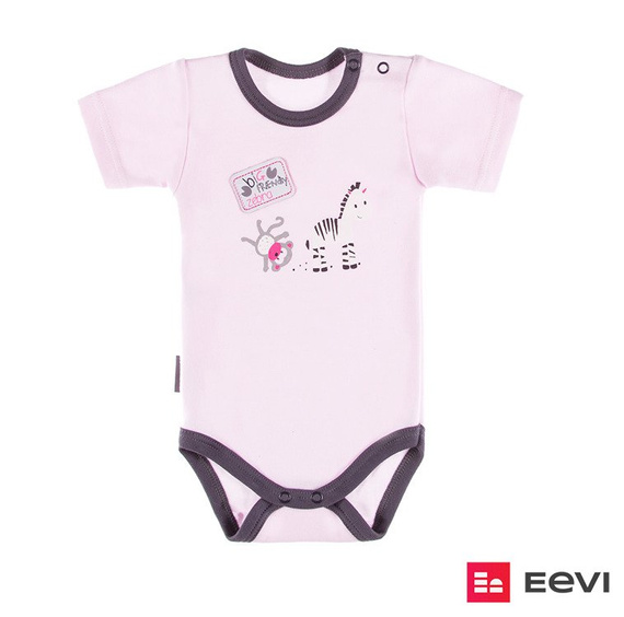 Body krótki rękaw dla dziewczynki "SAWANNA" Ewa Klucze szare