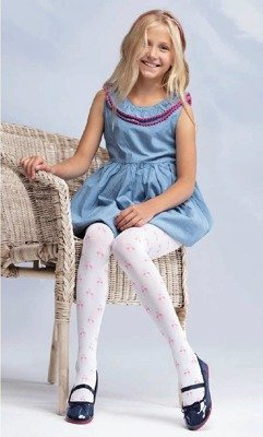 RA-76 Flamingi MF Rajstopy dziecięce 20 den YO!  -pudrowy