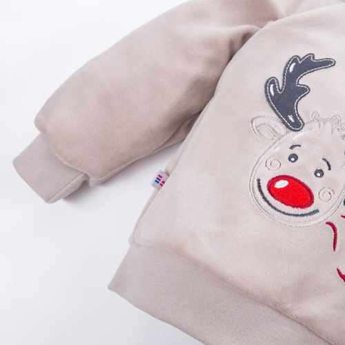 Hi Reindeer! Bluza welurowa Eevi - beżowa