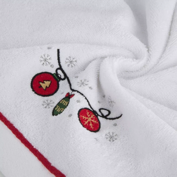 Gerda 2 ręcznik świąteczny bombki Eurofirany biały