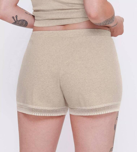 GO Ribbed Short krótkie spodenki piżamowe Sloggi - Grey Combination