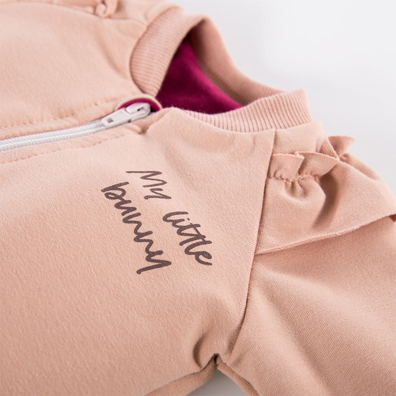 Bloom Komplet dresowy z falbanką Eevi - beżowy