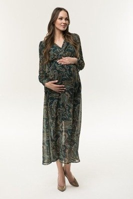 Sukienka ciążowa i do karmienia maxi Boho paisley Coolmama