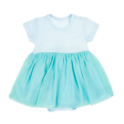 141270 Sukienko-body z krótkim rękawem Nicol - miętowy