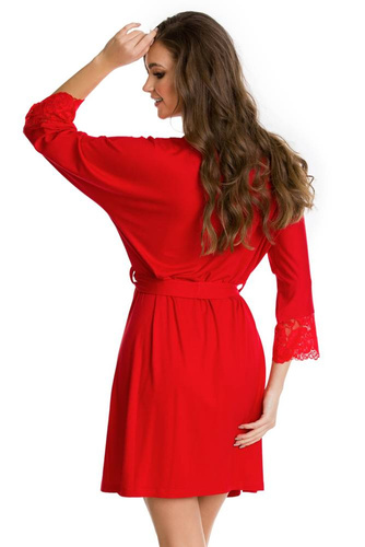 12014 Etna Szlafrok damski Mediolano czerwony