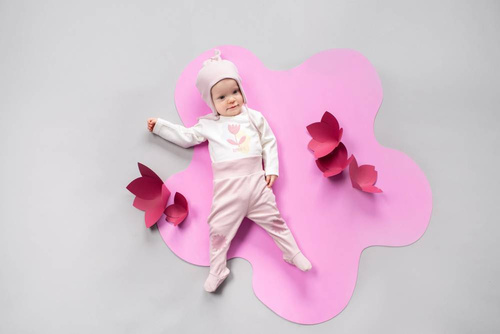 Romantic Rozpinane body z długim rękawem Pinokio - ecru