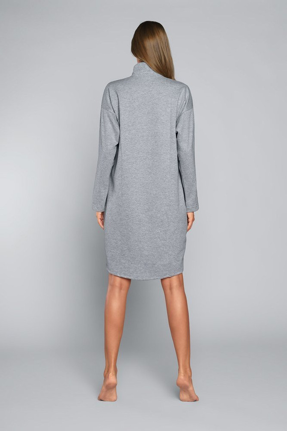 Grafi Szlafrok Damski na zamek Italian Fashion- melanż 