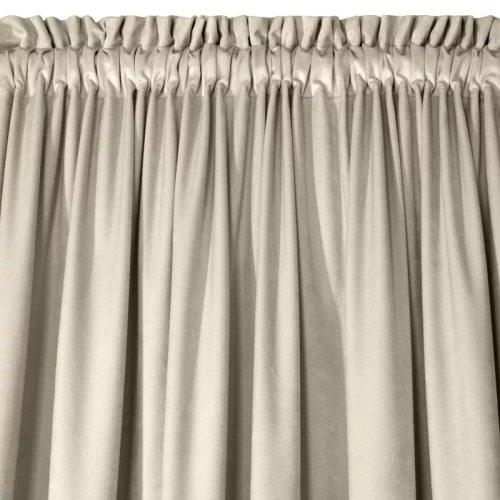 Melanie Zasłona welurowa na taśmie Eurofirany kremowy