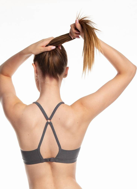 L-POL 5019 TP-03 Biustonosz Top Laser Cut Lama szary