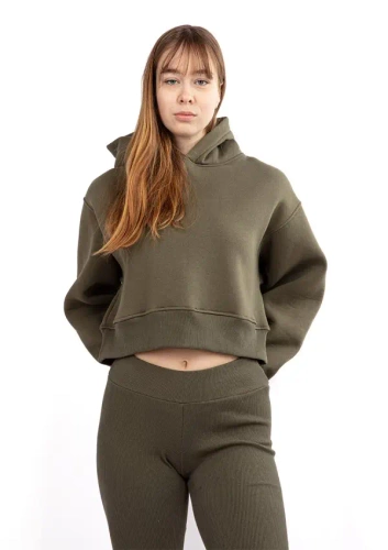 DK-K-B13 Dresowy komplet damski Dkaren - khaki 