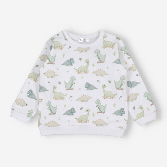 BOB-0002 Dziecięca bluza dresowa By o Baby szary