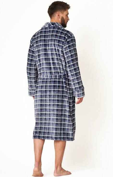 MGL 432 Szlafrok męski Key - granatowy