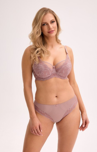 BS 931 Veronika Biustonosz Gaia mokka – semi soft z koronką na fiszbinach