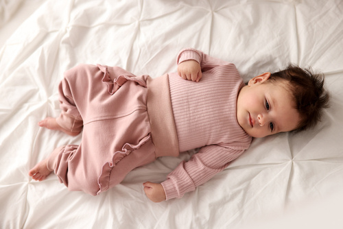 11195BGR "Girl Blush" Dres niemowlęcy Makoma różowy