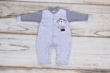 Pajac bawełniany bez stopek "Monkey" Terjan