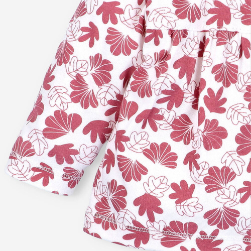 ABN-4148/LIS Wesoła Panda Kaftanik niemowlęcy z bawełny organicznej Nini druk