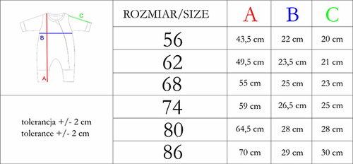 209032 Rosy Pajacyk niemowlęcy Nicol - łososiowy