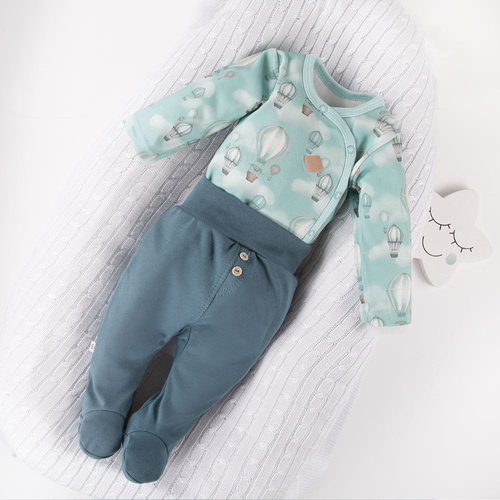 Balloons Półśpiochy dla chłopca Eevi - ciemny turkus