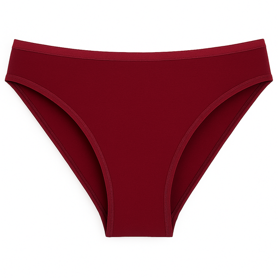 004 Limited Figi damskie De Lafense – klasyczne, niski stan, wiskoza - bordowy