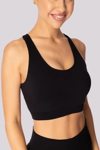 Base top biustonosz sportowy Mona czarny 