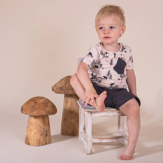 199037 Bambi Komplet bluzka kr. rękaw + spodenki Nicol