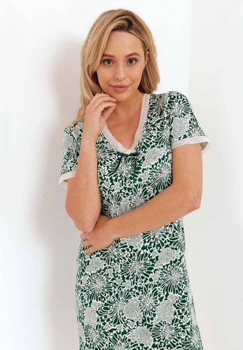 237 Koszula Nocna Cana -zielony