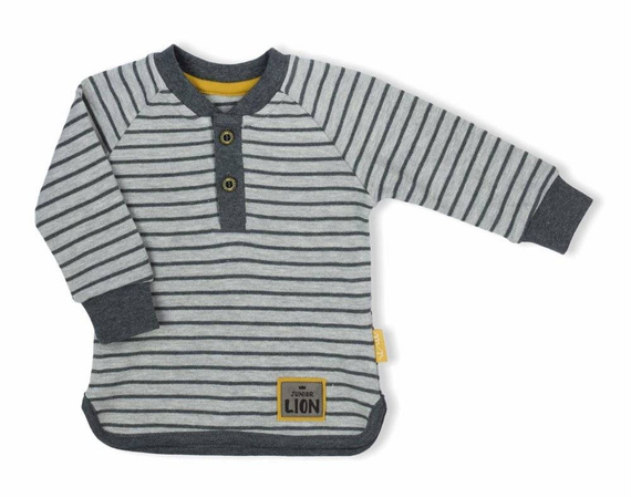 173139 Bluzka bawełniana z długim rękawem "Prince" Nicol - szary