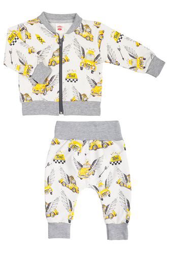11250T1 "Taxi 1" Dres niemowlęcy Makoma szary