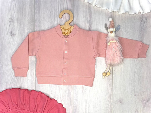 Bomberka BS003 Mamatti 97% bawełna, napy – stylowy komplet, brudny róż