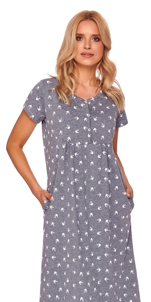 4119 Koszula Nocna ciążowa i do karmienia Doctor Nap - dark grey