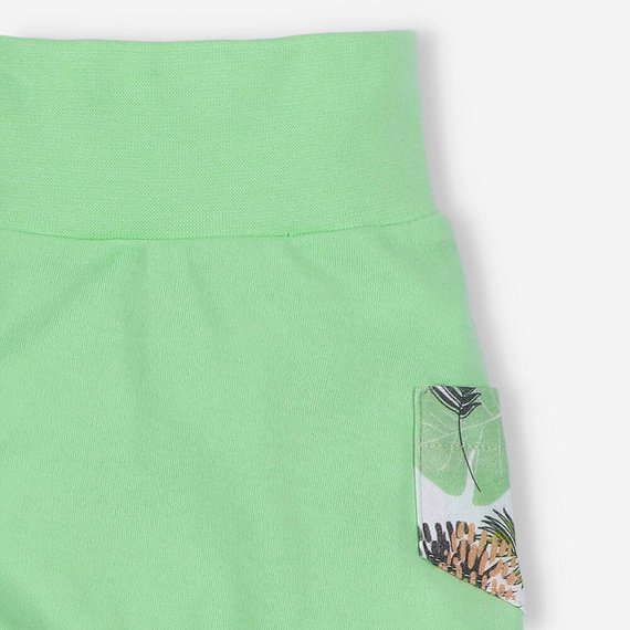 ABN-3792/ZIE Lion Spodnie z bawełny organicznej Nini zielony