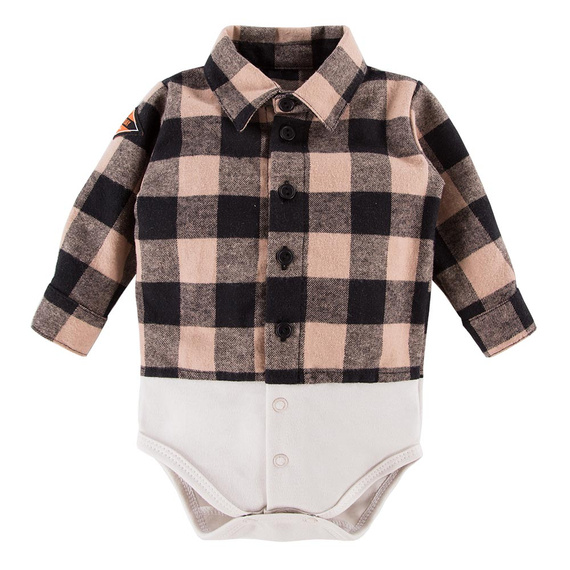 Jump Body z kołnierzykiem Eevi - czarny/beżowy