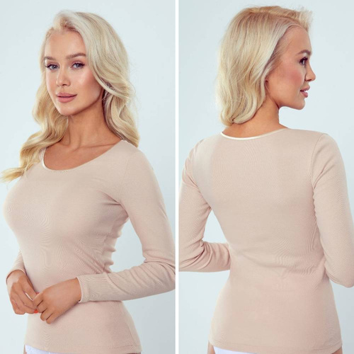 Irene Bluzka Koszulka Eldar-beżowy