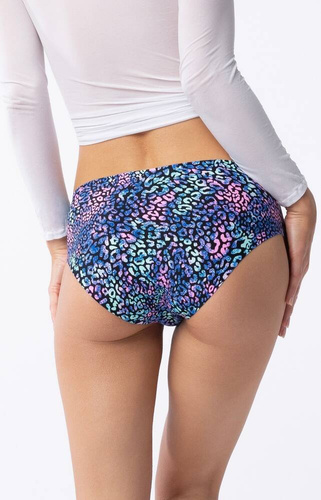 Illusion Simple Classic Figi Damskie Julimex- niebieski