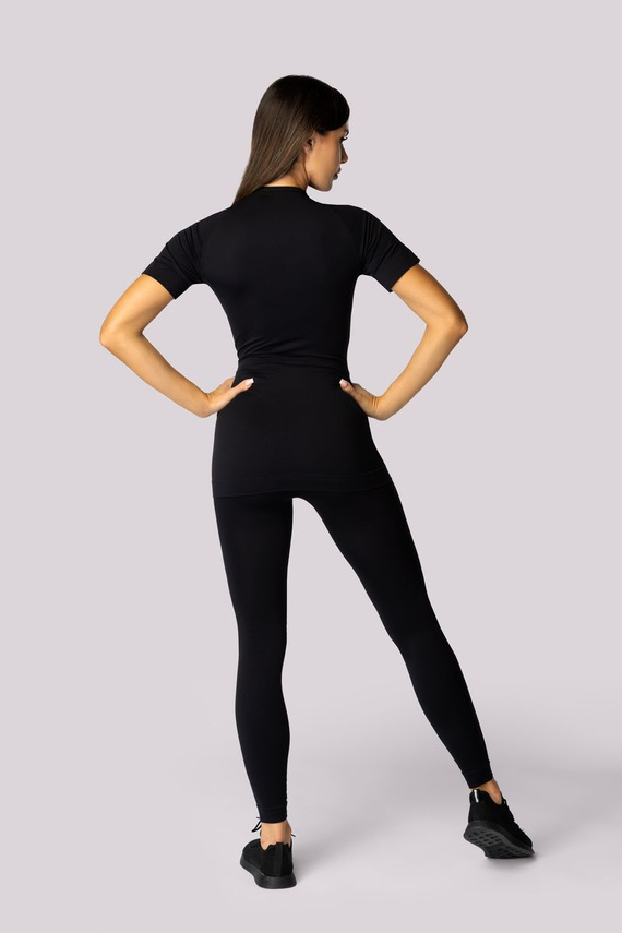 Alpha koszulka termoaktywna damska krótki rękaw Spaio black