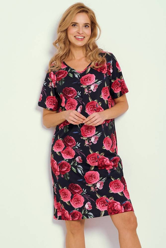 3346 Claire Koszula Damska Taro -granatowy