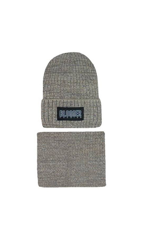 44-536 Komplet Dziecięcy Czapka + Komin a AJS mix-kolor