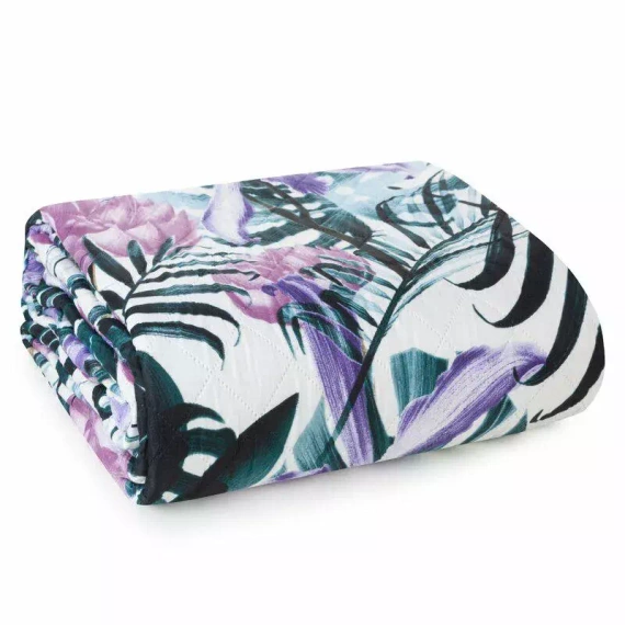 Malibu narzuta dekoracyjna liście Design91 wrzosowy