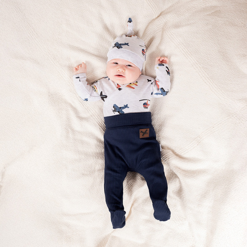 219094 Willy Nicol body niemowlęce bawełniane długi rękaw – wygodne body w samoloty